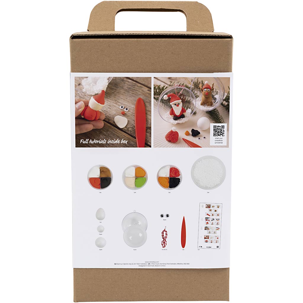Creativ Company Hobby-Set Weihnachtskugeln, Modellieren, 1 Box