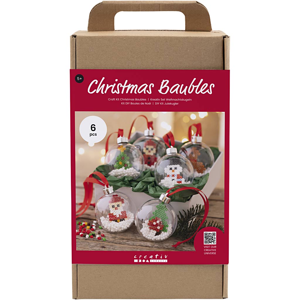 Creativ Company Hobby-Set Weihnachtskugeln, Perlen, 1 Box