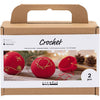 Creativ Company Hobby-Set Häkeln, Weihnachtskugeln, rot, 1 Box