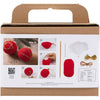 Creativ Company Hobby-Set Häkeln, Weihnachtskugeln, rot, 1 Box