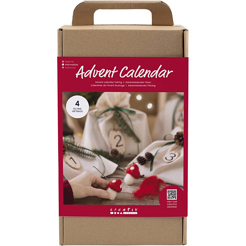 Creativ Company Filz-Adventskalender, 1 Box