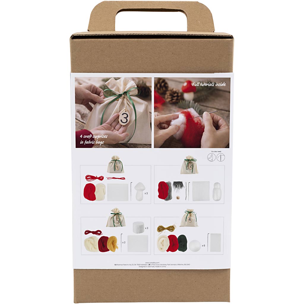 Creativ Company Filz-Adventskalender, 1 Box