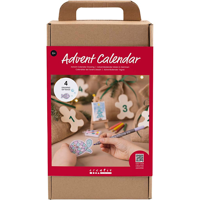 Creativ Company Drawing Adventskalender, Zeichnung, 1 Box
