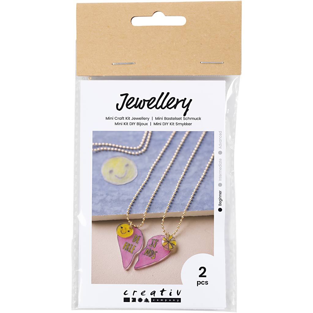 Creativ Company Mini Hobbyset Schmuck Freundschaftsketten des Schrumpffilms