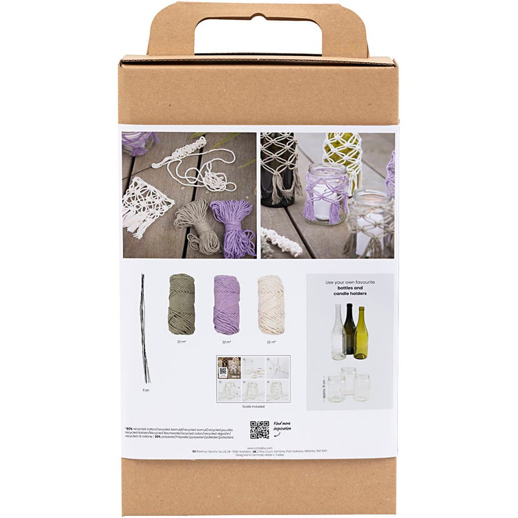Kreativfirma Hobbyset Macrame Glass Dekoration