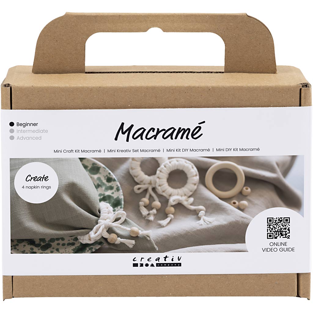 Creativ Company Mini Hobbyset Macrame Serveting Off-White