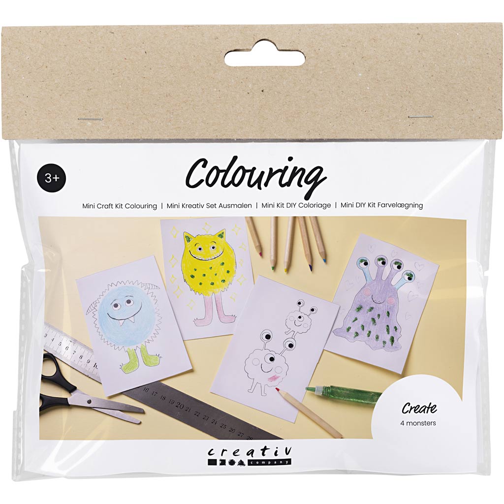 Creativ Company Mini-Hobby-Set Farben, Muster, verschiedene Farben, 1 Box