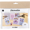 Creativ Company Mini-Hobby-Set Dekoration, Mustercollage, Pastellblau, Pastellgrün, Pastellrosa, Pastelllila, 1 Box