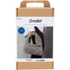 Creativ Company Häkel-Hobby-Set, stabile Tasche, olivgrün, 1 Box