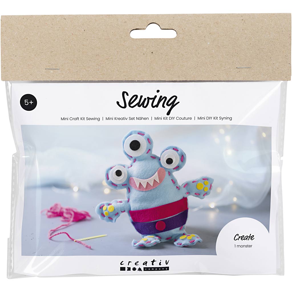 Creativ Company Mini Hobbyset Nähen Filzmonster