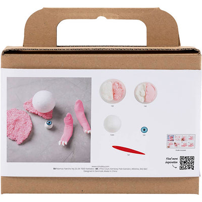 Creativ Company Mini-Hobby-Set Bildhauerei, Monster Sally, hellrosa, 1 Box