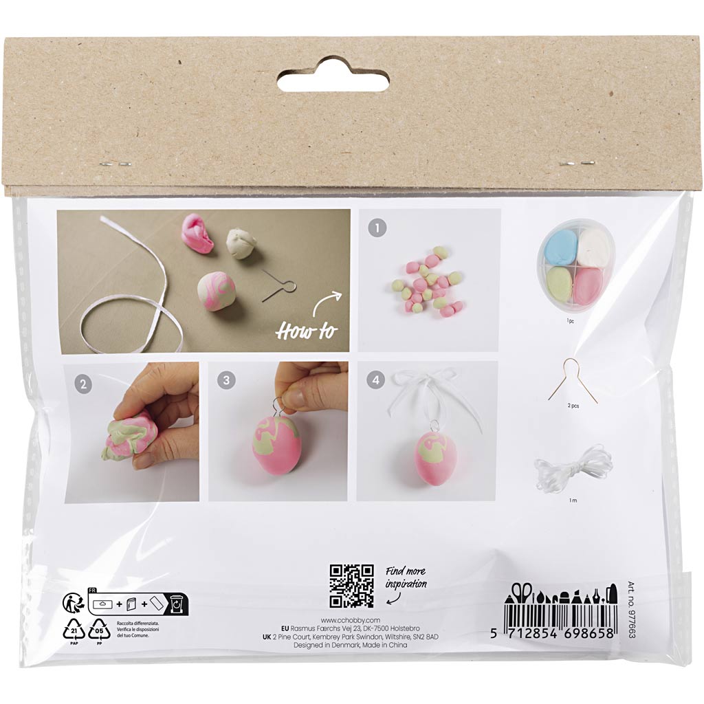 Creativ Company Mini Hobbyset Modellierung Marmoriereier