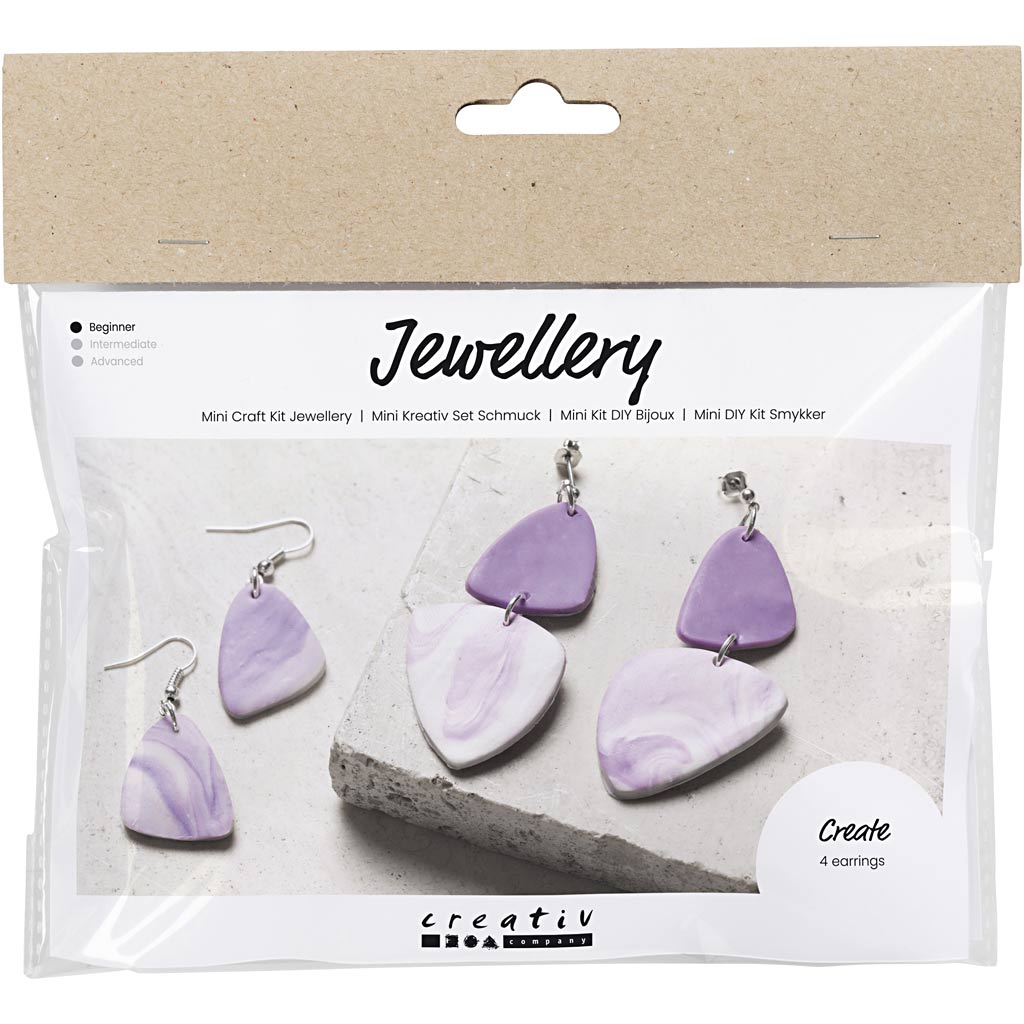 Creativ Company Mini Hobbyset Schmuckohrringe lila lila