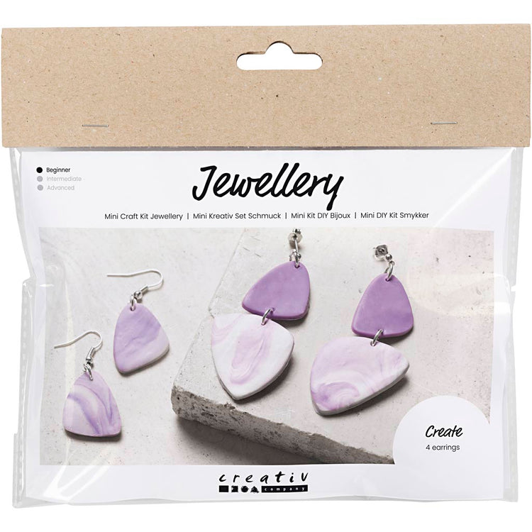 Creativ Company Mini Hobbyset Schmuckohrringe lila lila
