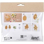 Creativ Company Mini-Hobby-Set Dekoration, Ei und Huhn, Schwarz, Braun, Weiß, verschiedene Farben, 1 Box - afbeelding 2