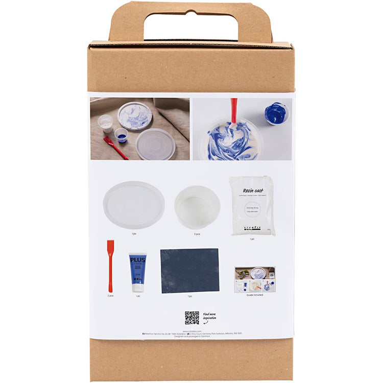 Kreativfirma Hobbyset Resin Casting um die Marmoreffektschale, die