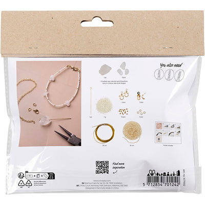 Creativ Company Mini-Hobby-Set Schmuck, Armband mit Bergkristall, 1 Box