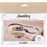 Creativ Company Mini-Hobby-Set Schmuck, coole Halskette, schwarze Harmonie, 1 Box - afbeelding 1