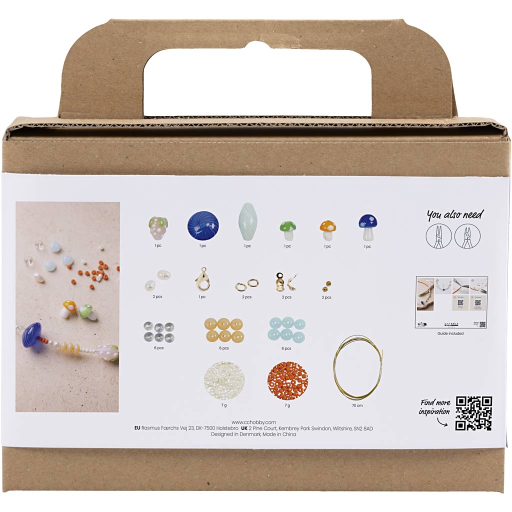 Creativ Company Mini-Hobby-Set Schmuck, coole Halskette, bunt, 1 Box
