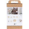 Creativ Company Hobby-Set Papierkunst, Kranz, weiß, hellnatur, 1 Box