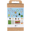 Creativ Company Kreativbox Bunte Weihnachten, Weihnachtsfiguren, verschiedene Farben, 1 Box