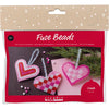 Creativ Company Mini-Hobby-Set Bügelperlen, Weihnachtsherzen, Rosa, Hellrosa, Primärrot, Weiß, 1 Box