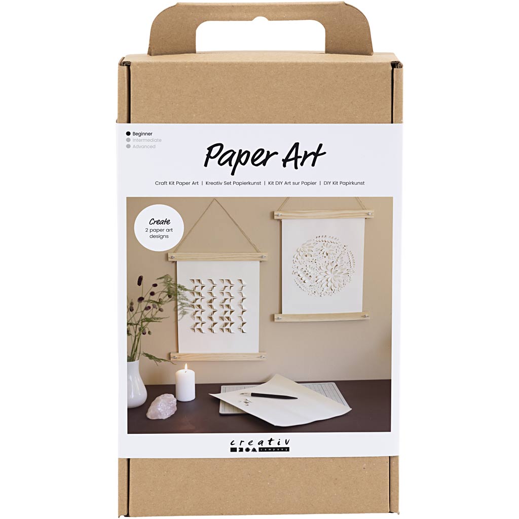 Creativ Company Hobby-Set Papierkunst, Papieraufhänger, gebrochenes Weiß, 1 Box