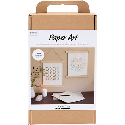 Creativ Company Hobby-Set Papierkunst, Papieraufhänger, gebrochenes Weiß, 1 Box