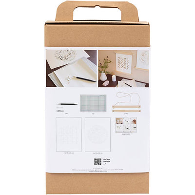 Creativ Company Hobby-Set Papierkunst, Papieraufhänger, gebrochenes Weiß, 1 Box