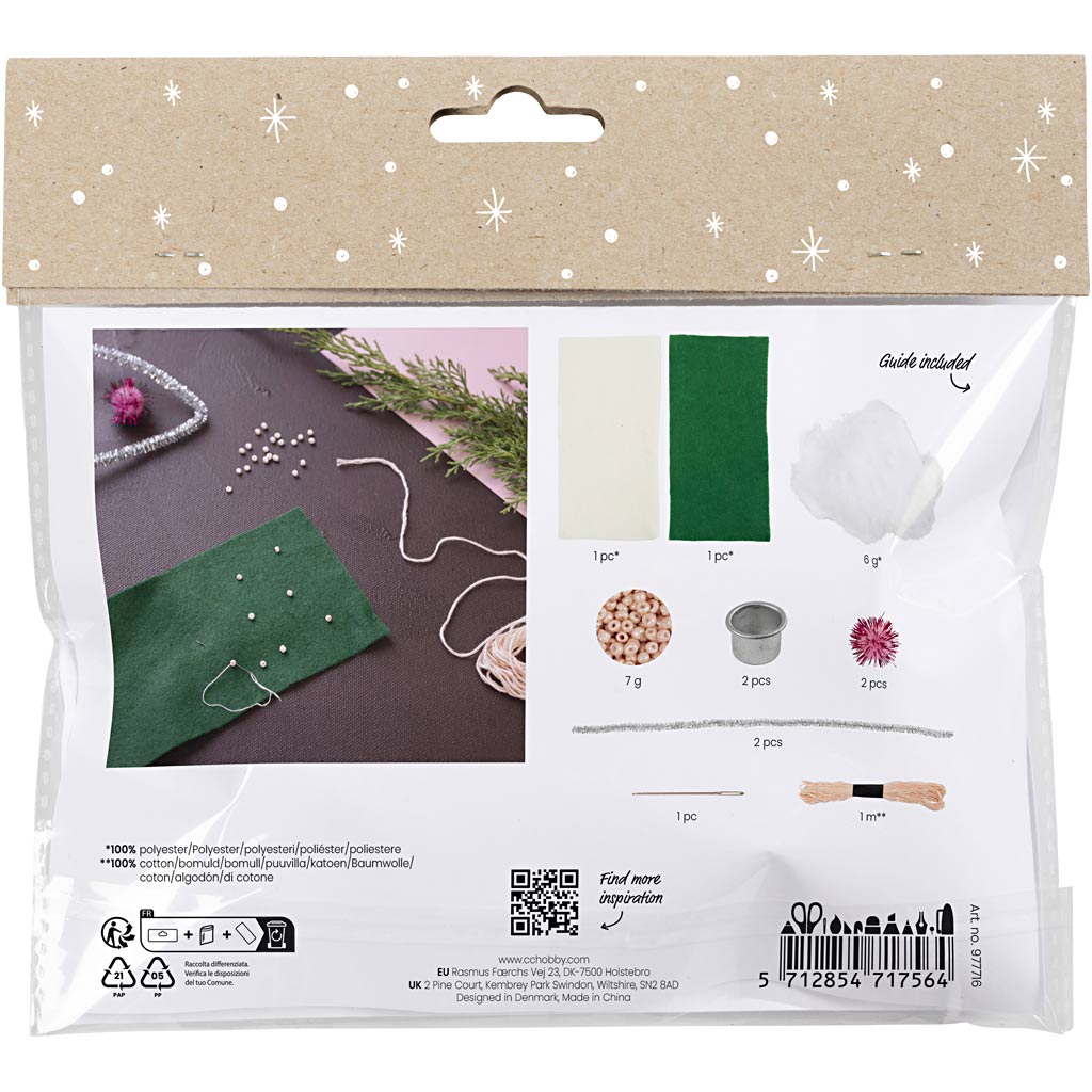 Creativ Company Mini-Näh-Hobby-Set, Dauerkerzen, 1 Box