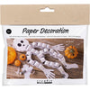 Creativ Company Mini-Hobby-Set Papierdekorationen, Skelett, schwarz und weiß, 1 Box