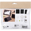 Creativ Company Mini-Hobby-Set Papierdekorationen, Fledermäuse, schwarz, weiß, 1 Box