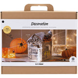 Creativ Company Maxi-Hobby-Set Dekoration, Spukhaus, Schwarz, Hellbraun, Orange, 1 Box - afbeelding 1