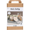 Creativ Company Hobby-Set Harzguss, Glas mit Deckel, Beige, gebrochenes Weiß, 1 Box