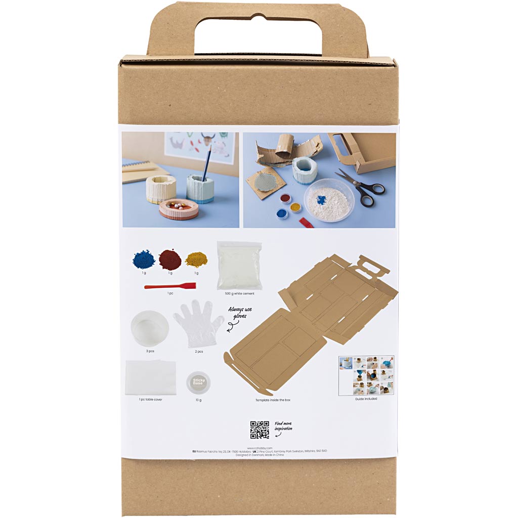 Creativ Company Hobby-Set Gießen, Behälter, blau, rot, hellgelb, 1 Box