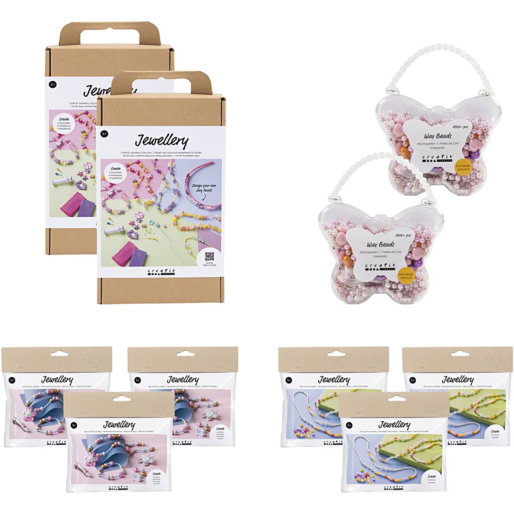 Kennenlernpaket der Firma Creativ, Schmuck für Kinder, 10er Box 1 Box