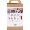 Creativ Company Hobby-Set Modellieren, Blumen, Pastellfarben, 1 Box