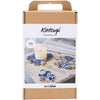 Creativ Company Hobby-Set Kintsugi, Untersetzer, Blau, Gold, Hellrot, Weiß, 1 Box
