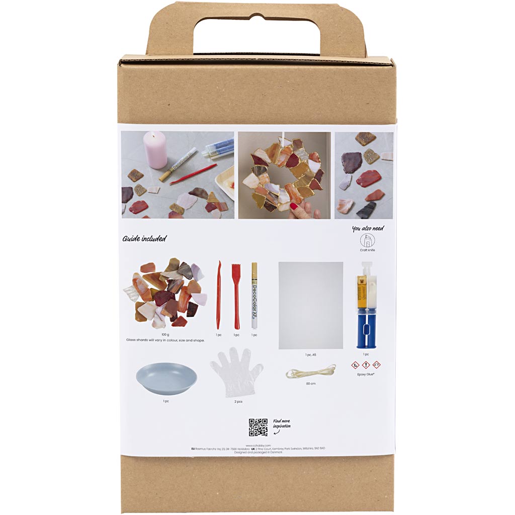 Creativ Company Hobby-Set Kintsugi, Hängedekorationen, verschiedene Farben, 1 Box