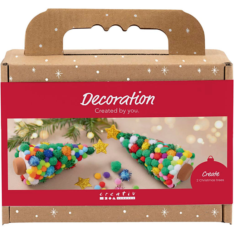 Creativ Company Mini-Hobby-Set Dekoration, Weihnachtsbaum, verschiedene Farben, 1 Box