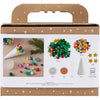 Creativ Company Mini-Hobby-Set Dekoration, Weihnachtsbaum, verschiedene Farben, 1 Box