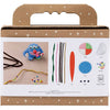 Creativ Company Mini-Hobbyset Bildhauerei, Rentiermonster, verschiedene Farben, 1 Box
