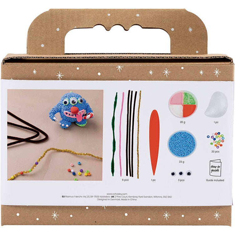 Creativ Company Mini-Hobbyset Bildhauerei, Rentiermonster, verschiedene Farben, 1 Box