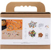 Creativ Company Mini-Hobby-Set, Schmuck, Halsketten und Armbänder, Halloween-Farben, 1 Box