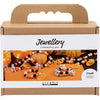 Creativ Company Mini-Hobby-Set, Schmuck, Halskette und Armband, Halloween-Farben, 1 Box