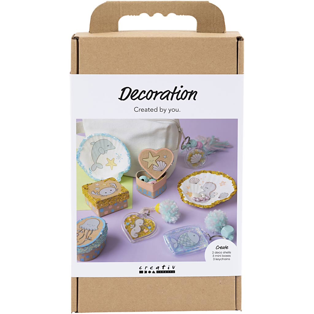 Creativ Company Mini-Hobby-Set – Muscheln und Schlüsselanhänger