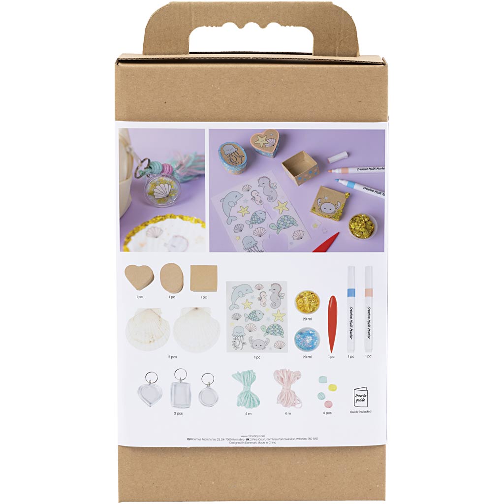 Creativ Company Mini-Hobby-Set – Muscheln und Schlüsselanhänger
