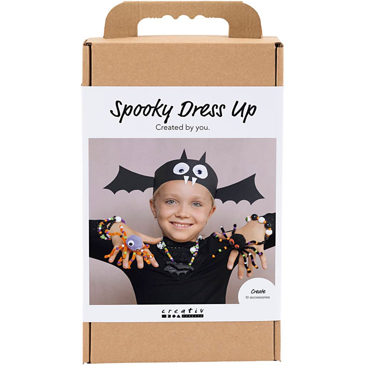 Creativ Company Hobby-Set, gruselige Accessoires, Kostüme und Schmuck, Halloween-Farben, 1 Box
