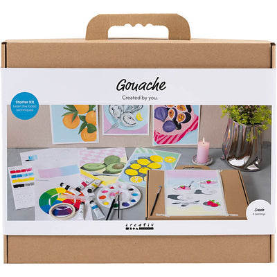 Creativ Company Starter-Hobby-Set Gouache, Gemälde, verschiedene Farben, 1 Box