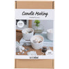 Creativ Company Hobby-Set Kerzenherstellung, Rose, Beige, Weiß, Creme, 1 Box